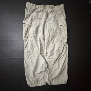 Vintage Old Navy Pants Mens Large Beige Paratrooper Y2k Baggy Ankle Cords Skater